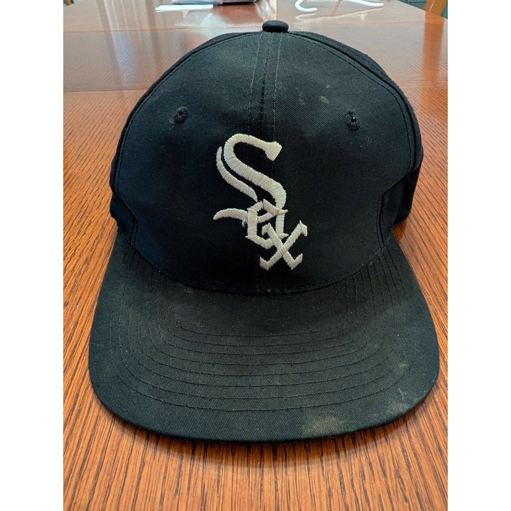 MLB Chicago White Socks Tei Baseball Cap Hat Vtg 90s Snapback